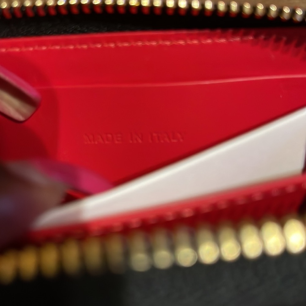Christian Louboutin Panettone Coin Purse Black Multi Leather - Picture 6 of 8